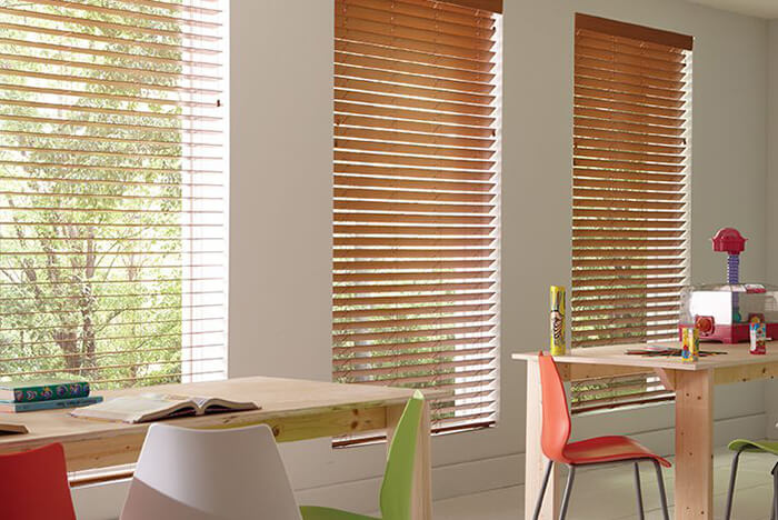 wood blinds
