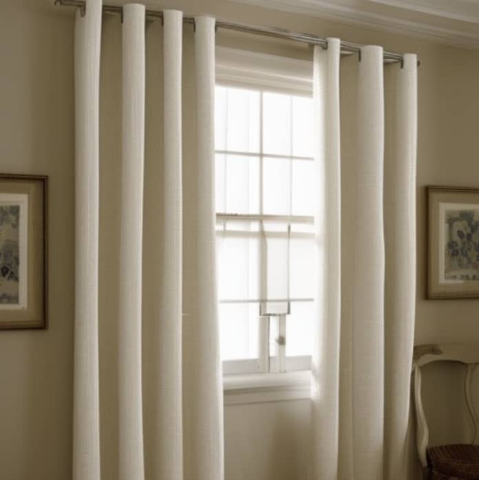 Eyelet curtains glide effortlessly on the curtain rod, lending an elegant and casual feel to your room. 